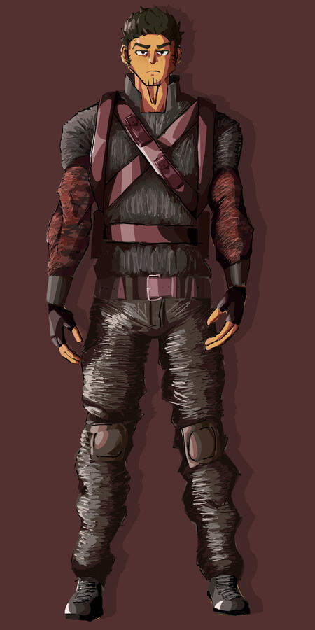 John - Original Character standing art.