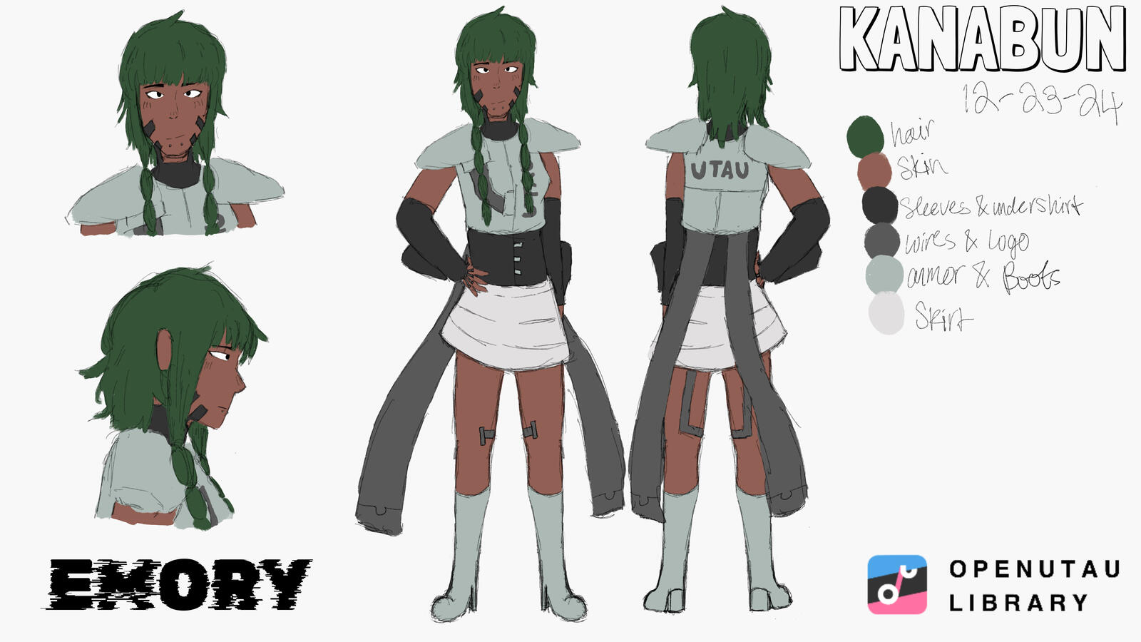 EMORY - UTAU Character sheet